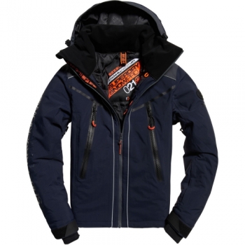 Superdry Mens Downhill Racer Padded Waterproof Ski Jacket Extra Small- Chest 34' (86cm)