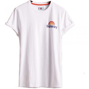 Superdry Mens Classic Logo Woodstock Crew Neck T Shirt Extra Small- Chest 34' (86cm)