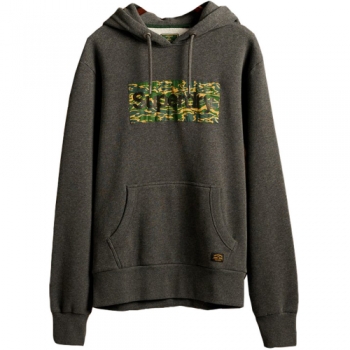 Superdry Mens Classic Logo Canvas Sweater Hoodie Large- Chest 40' (102cm)