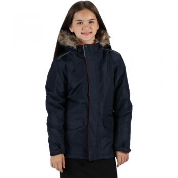 Regatta Boys & Girls Cadet Insulated Waterproof Parka Coat 3-4 Years - Chest 55-57cm (Height 98-104cm)