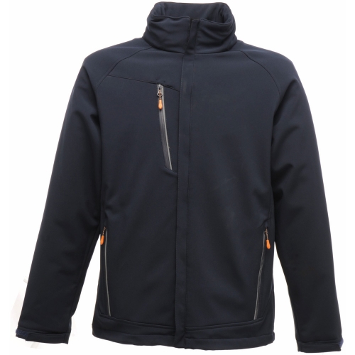 Regatta Mens Apex Waterproof Breathable Softshell Jacket TRA670 Navy