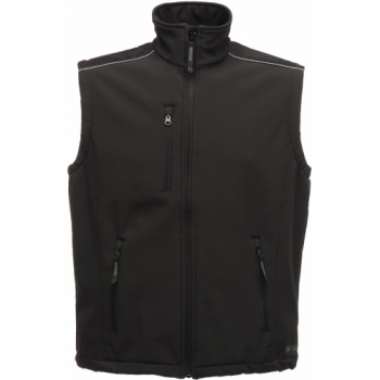 Regatta Mens Sandstorm Softshell Bodywarmer Gilet TRA813 Black