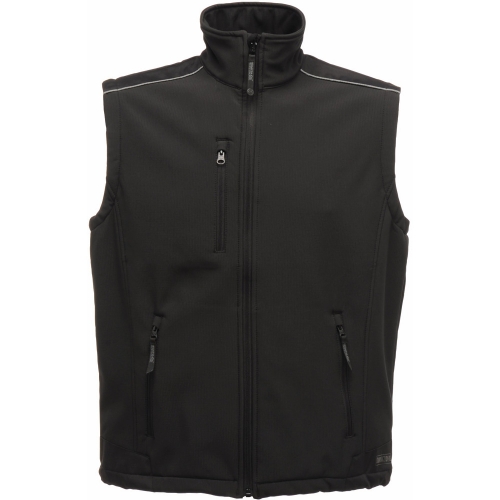 Regatta Mens Sandstorm Softshell Bodywarmer Gilet TRA813 Black