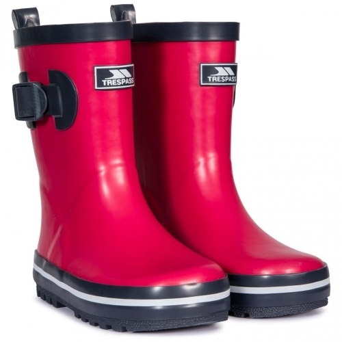 Trespass Boys Girls Trumpet Rubber Welly Wellington Boots UK Size 1 (EU 33)