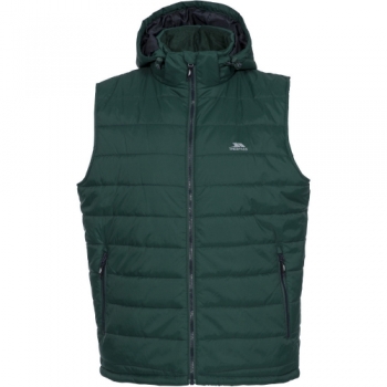 Trespass Mens Franklyn Padded Warm Hooded Insulated Bodywarmer Gilet XL- Chest 44-46' (111.5-117cm)