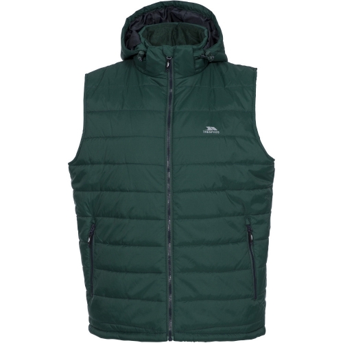 Trespass Mens Franklyn Padded Warm Hooded Insulated Bodywarmer Gilet XL- Chest 44-46' (111.5-117cm)