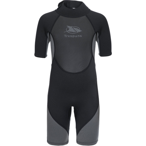 Trespass Boys Scuba Neoprene Short Sleeve 3mm Short Wetsuit 7-8 - Chest 26' (Chest 66cm)