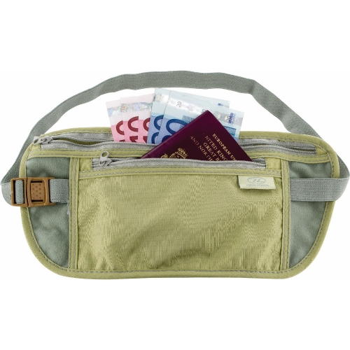 Highlander Double Pocket Polycotton Adjustable Travel Money Belt One Size