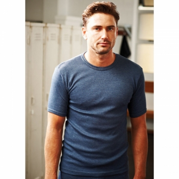 Regatta Mens Short Sleeved Thermal Baselayer Vest T Shirt Denim Blue