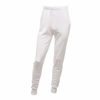 Regatta Mens Thermal Polycotton Baselayer Long Johns White