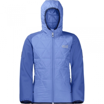 Jack Wolfskin Girls Grassland Softshell Water Resistant Hybrid Jacket 5-6 years - Chest 60cm, Height 116cm