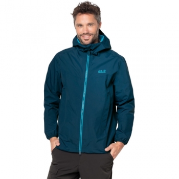 Jack Wolfskin Mens Colourburst Waterproof Texapore Lightweight Jacket XL - Bust 44' (109-113cm)