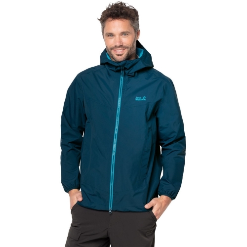 Jack Wolfskin Mens Colourburst Waterproof Texapore Lightweight Jacket XL - Bust 44' (109-113cm)