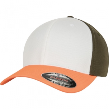 Flexfit by Yupoong Mens 3 Tone Flexfit Baseball Cap Small / Medium (55-58cm)