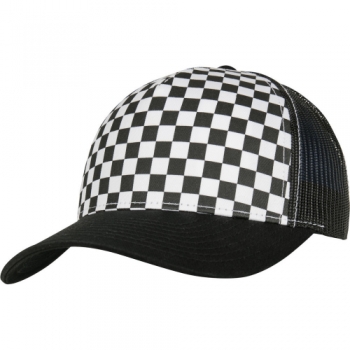 Flexfit by Yupoong Mens Checkerboard Retro Trucker Cap One Size