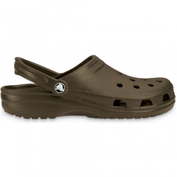 Crocs Mens Classic Unisex Croslite Breathable Strap Beach Clog Brown