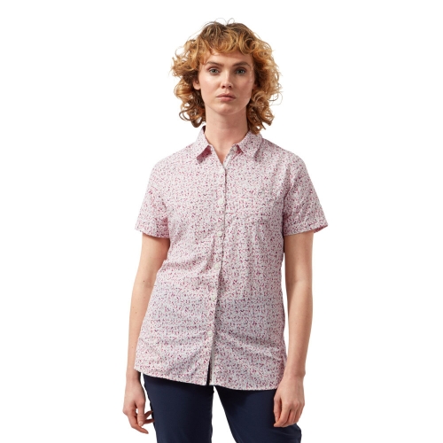 Craghoppers Womens NosiLife Tayma Short Sleeve Walking Shirt 10 - Bust 34' (86cm)