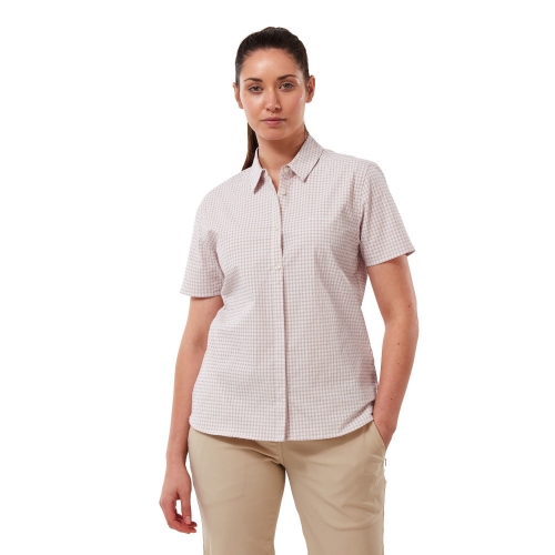 Craghoppers Womens Nasima Short Sleeve Walking Shirt 10 - Bust 34' (86cm)