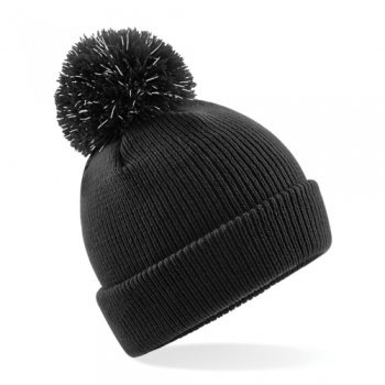 Outdoor Look Kids Reflective Bobble Beanie Hat One Size