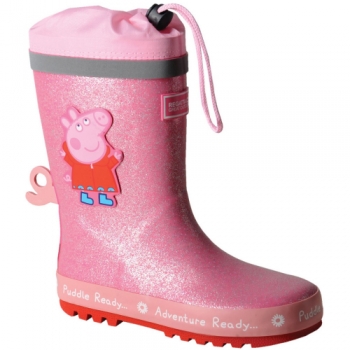 Regatta Boys & Girls Peppa Pig Puddle Wellington Boots UK Size 2.5 (EU 35)