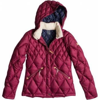 Roxy Ladies Vicky Insulated Cold Weather Jacket, Red