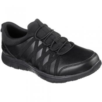 Skechers Womens Ghenter Dagsby Leather Lace Up Safety Shoes UK Size 3 (EU 36)