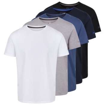 Regatta Professional Mens Essentials 5 Pack T Shirt L - Chest 41-42' (104-106.5cm)