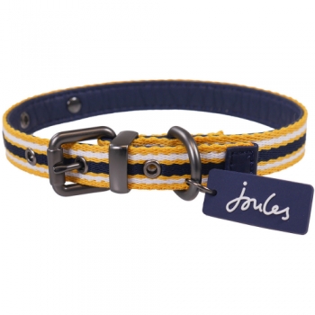 Joules Coastal Nylon Embellished Dog Collar Large- 18-22', (48-56cm)