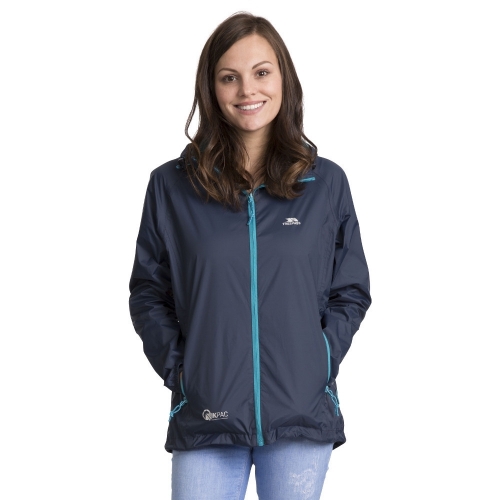 Trespass Womens/Ladies Qikpac Waterproof Breathable Windproof Jacket XXS - Bust 31' (78cm)