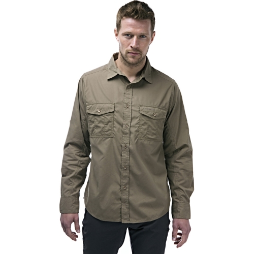 Craghoppers Mens Kiwi Long Sleeve Polycotton Solar Shield Travel Shirt S - Chest 38' (97cm)