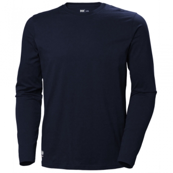 Helly Hansen Mens Manchester Cotton Long Sleeve T Shirt M - Chest 39.5' (100cm)