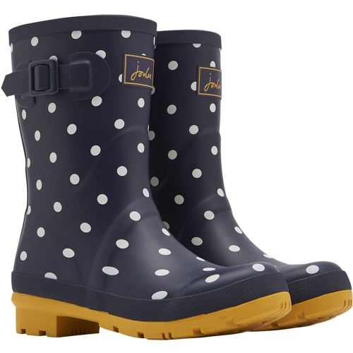 Joules Womens Mollywelly Mid Height Printed Wellington Boots UK Size 6 (EU 39, US 8)