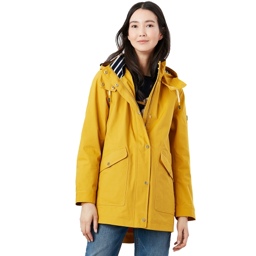 Joules Womens Coast Hooded Cotton Waterproof Coat Jacket UK 18- Chest 45', (114cm)