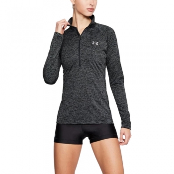 Under Armour Womens Tech 1/2 Zip Twist Long Sleeve Top L- Bust 38.5 - 40.5'