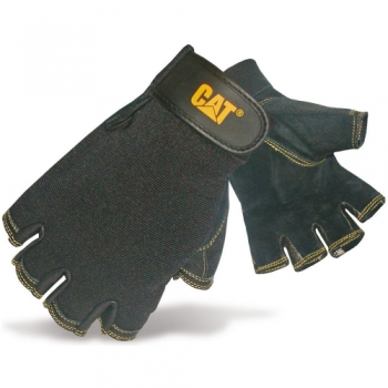 CAT Workwear Mens Workwear Pig Skin Heavy Duty Fingerless Gloves Large