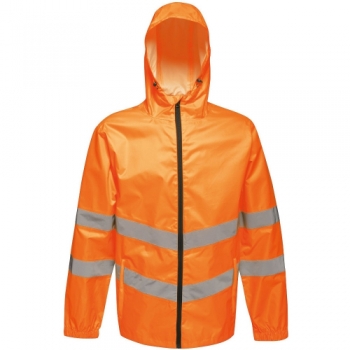 Regatta Mens Hi Vis Pro Packable Waterproof Workwear Jacket M - Chest 39-40' (99-101.5cm)