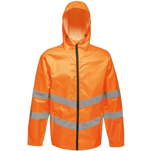 Regatta Mens Hi Vis Pro Packable Waterproof Workwear Jacket 3XL - Chest 49-51' (124.5-129.5cm)