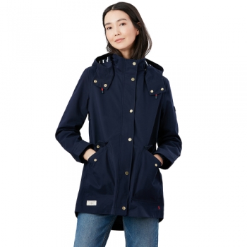 Joules Womens Coast Hooded Cotton Waterproof Coat Jacket UK 10- Chest 35', (89cm)