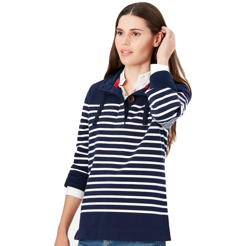 Joules Womens Saunton Funnel Neck Sweatshirt UK 10- Bust 35', (89cm)