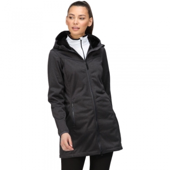 Regatta Womens Alerie II Hooded Softshell Coat Jacket 10 - Bust 34' (86cm)