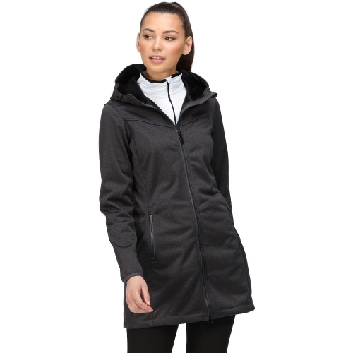 Regatta Womens Alerie II Hooded Softshell Coat Jacket 12 - Bust 36' (92cm)