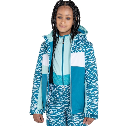 Dare 2b Girls Humour Waterproof Breathable Hooded Coat 5-6 Years- Chest 24', (60cm)