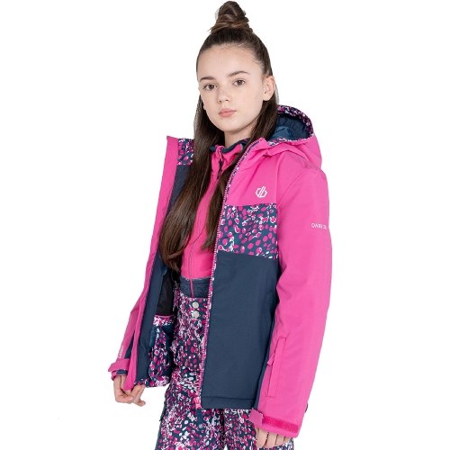 Dare 2b Girls Humour Waterproof Breathable Hooded Coat 3-4 Years- Chest 22', (57cm)