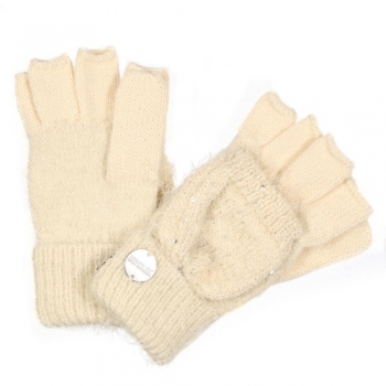 Regatta Girls Heddie Lux Knitted Full Or Fingerless Gloves 4 - 6 Years