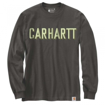 Carhartt Mens Workwear Logo Relaxed Fit Long Sleeve T Shirt XXL - Chest 50-52' (127-132cm)