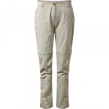 Craghoppers Womens Nosi Life Convertible Zip Off Trousers 14R - Waist 30' (76cm), Inside Leg 31'