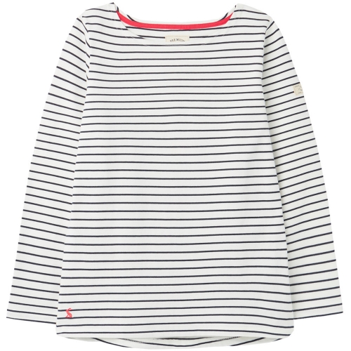 Joules Womens Harbour Relaxed Fit Cotton Long Sleeve Top UK 10- Bust 35' (89cm)