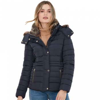 Joules Womens Gosway Warm Padded Water Resistant Coat UK 12- Bust 37', (94cm)