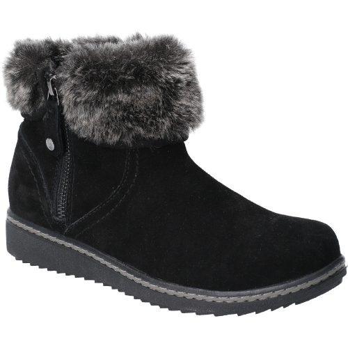 Hush Puppies Womens Penny Fur Collared Zip Up Ankle Boots UK Size 3 (EU 36, US 5)