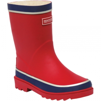 Regatta Boys & Girls Foxfire Welly Reflective Rubber Wellington Boots UK Size 10 (EU 29)